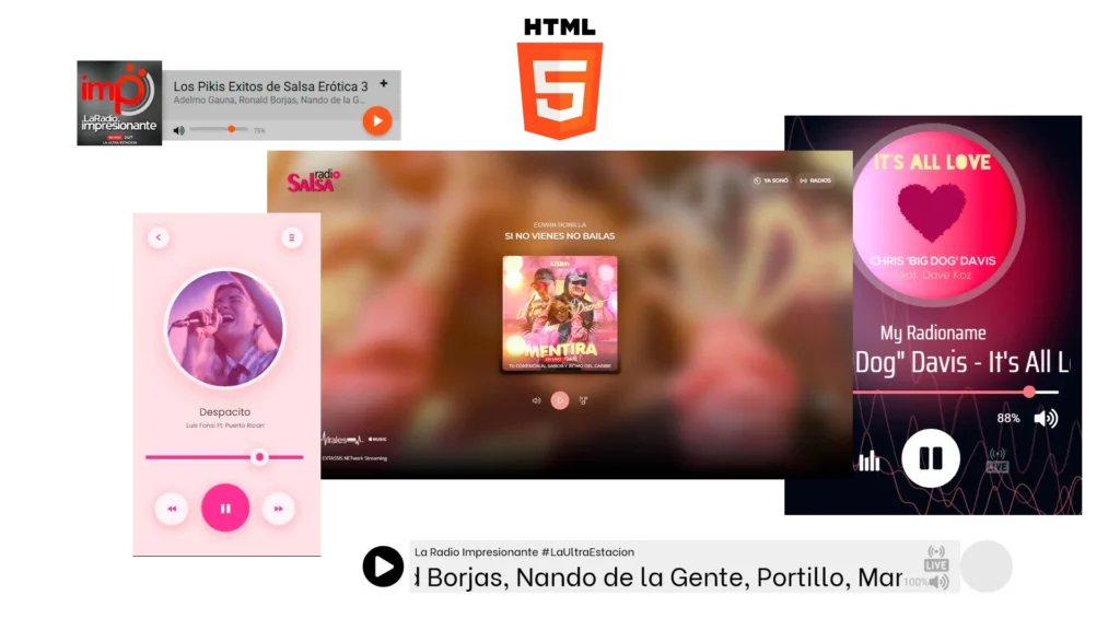 Streaming de audio hd reproductores html5