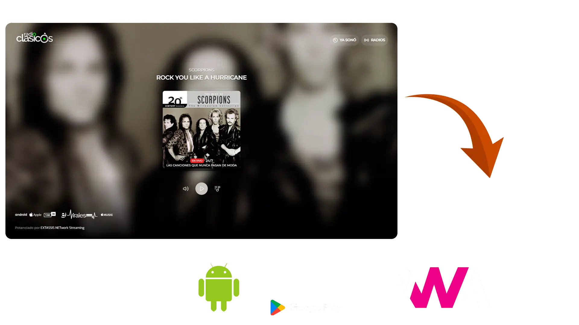Streaming de audio radio