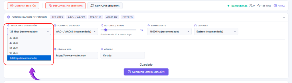 Cómo configurar y empezar la emisión en e-Boss Radio