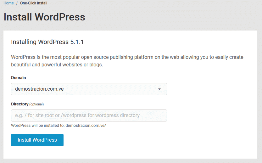 Cómo instalar WordPress