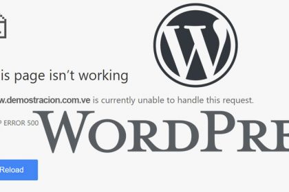 Arreglar erro 500 en WordPress