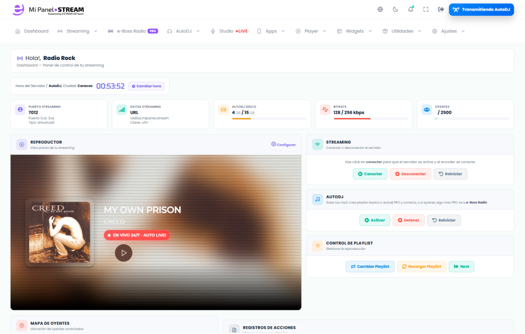 MiPanel.STREAM Nueva Generación en Gestión de Radiodifusión Digital