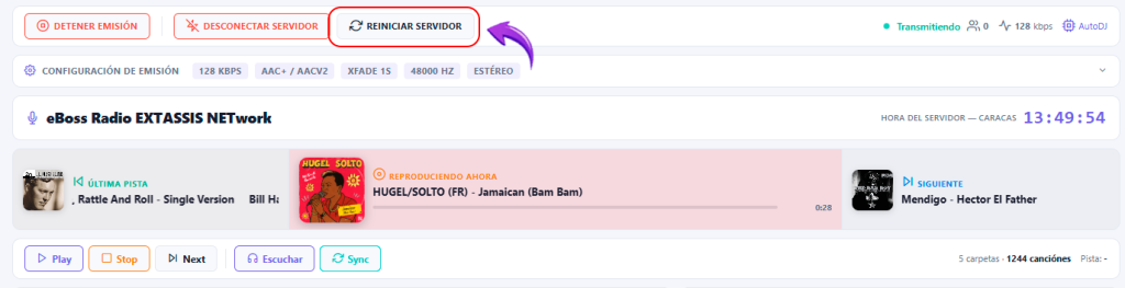 Cómo configurar y empezar la emisión en e-Boss Radio